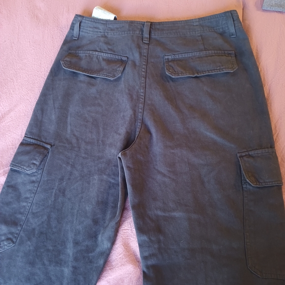Zara Charcoal Cargo Pants - Picture 8 of 12